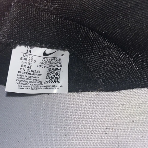 Nike Dunk Panda Sneakers men's 13 - Picture 10 of 10